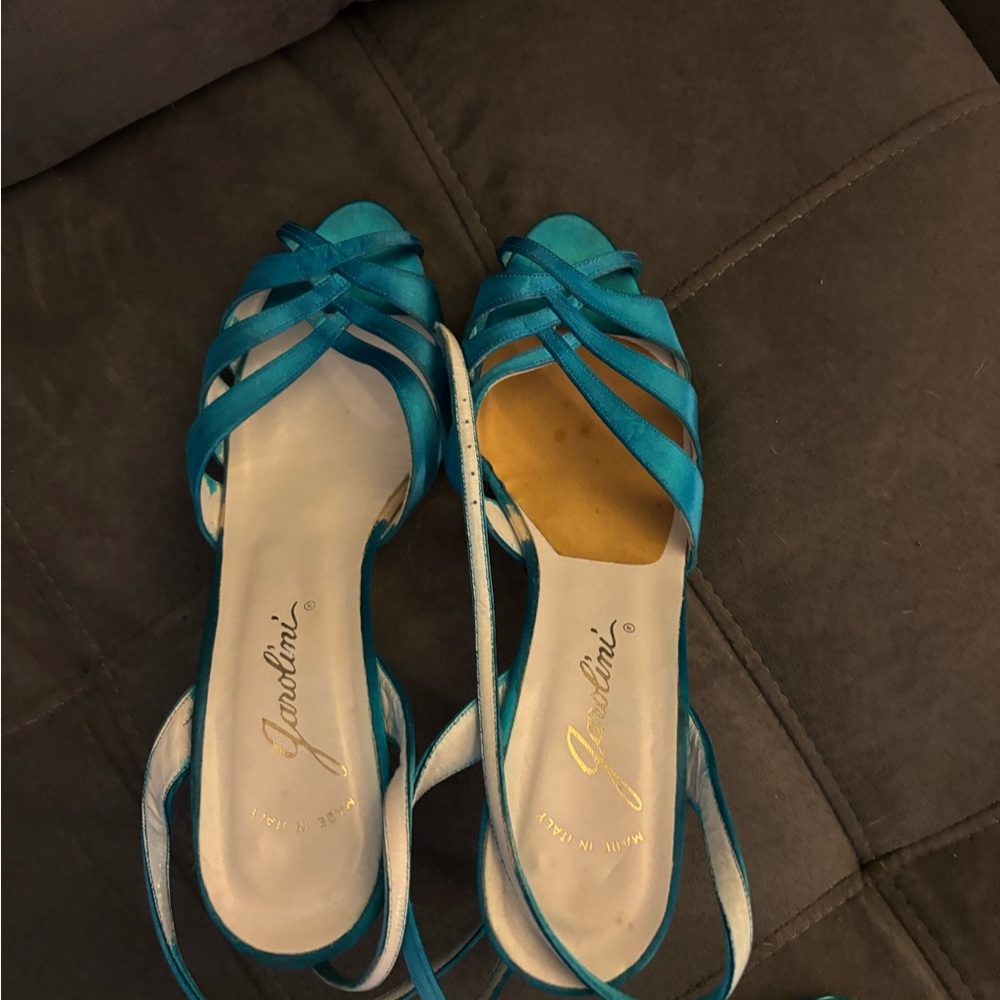 Jordan Women's Teal Strappy Heels